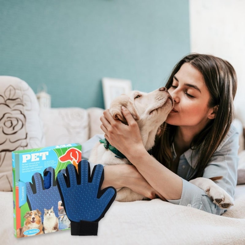 Glove removes pet hair, well -careful fur of your dog or cat | Bronpets ©, pet brushes, dog brush, dog furminator, short hair dog, short hair dog brush, automatic carding brush, brush fork dog dog, brush removes hair, dogsman for dogs, dog brush, hair dog brush Short, Bronmart, is, fr, nl, be, it, of, co.uk