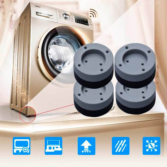 Washing machine legs, washing machine, set of 4 pieces of anti-slip base and non-slip for washing machine Slipstop