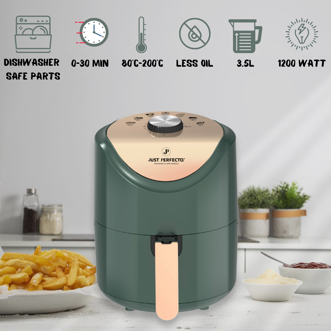 Compact and safe air fryer