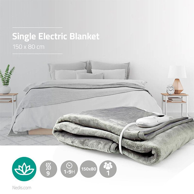 Blanket electric, 150 x 80cm electric blanket - Gray white | Bronnedis ©, Blankets, Electric Pillow, Bronmart Electric Blanket, Quality Blanket, Electric Thermal Manta, Bronmart, is, fr, nl, be, it, it, co.uk