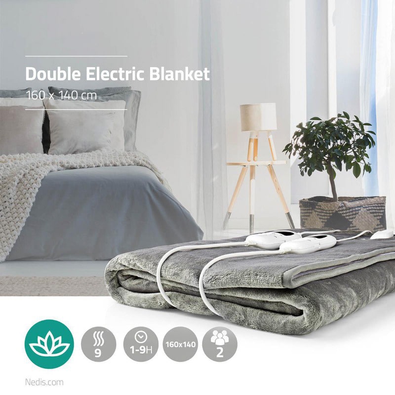 Electric blanket, electric thermal blanket of 160x140cm - Gray White | Bronnedis ©, Blankets, Electric Pillow, Bronmart Electric Blanket, Quality Blanket, Electric Thermal Manta, Bronmart, is, fr, nl, be, it, it, co.uk