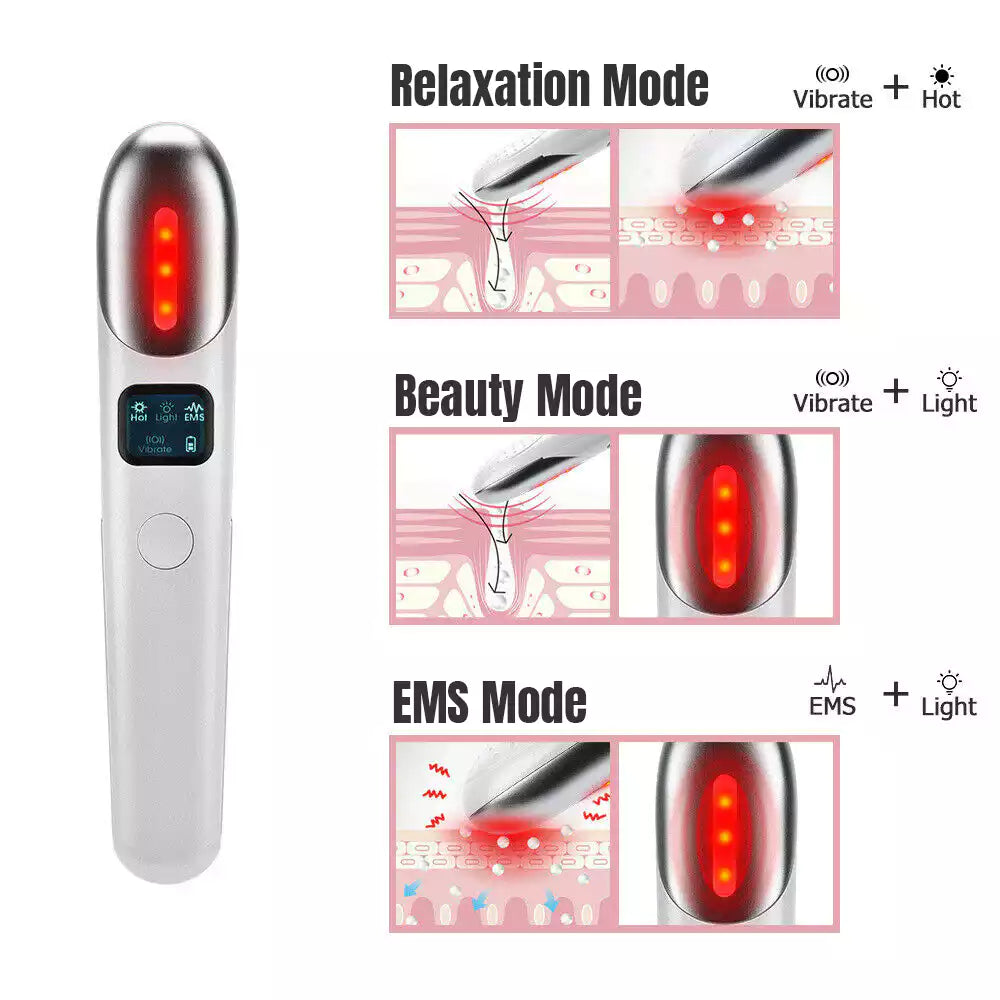 Masajeador de Ojos EMS Antiedad con Fototerapia, Termoterapia y Vibración | BronBeauty©