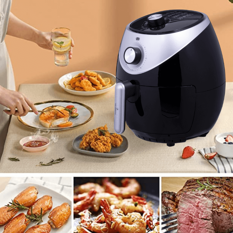 foto de comidas cocinadas con la Freidora de Aire Caliente 1400W Airfryer Just Perfecto - 3.2L | BronKitchen©