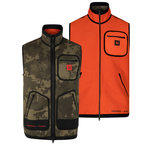 KAMKO PRO EDITION REVERSIBLE HI-VIS WAISTCOAT - AXIS MSP LIMITED EDITION/ORANGE BY HARKILA