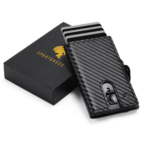 Slim Wallet von SPARTANHUB in Carbon