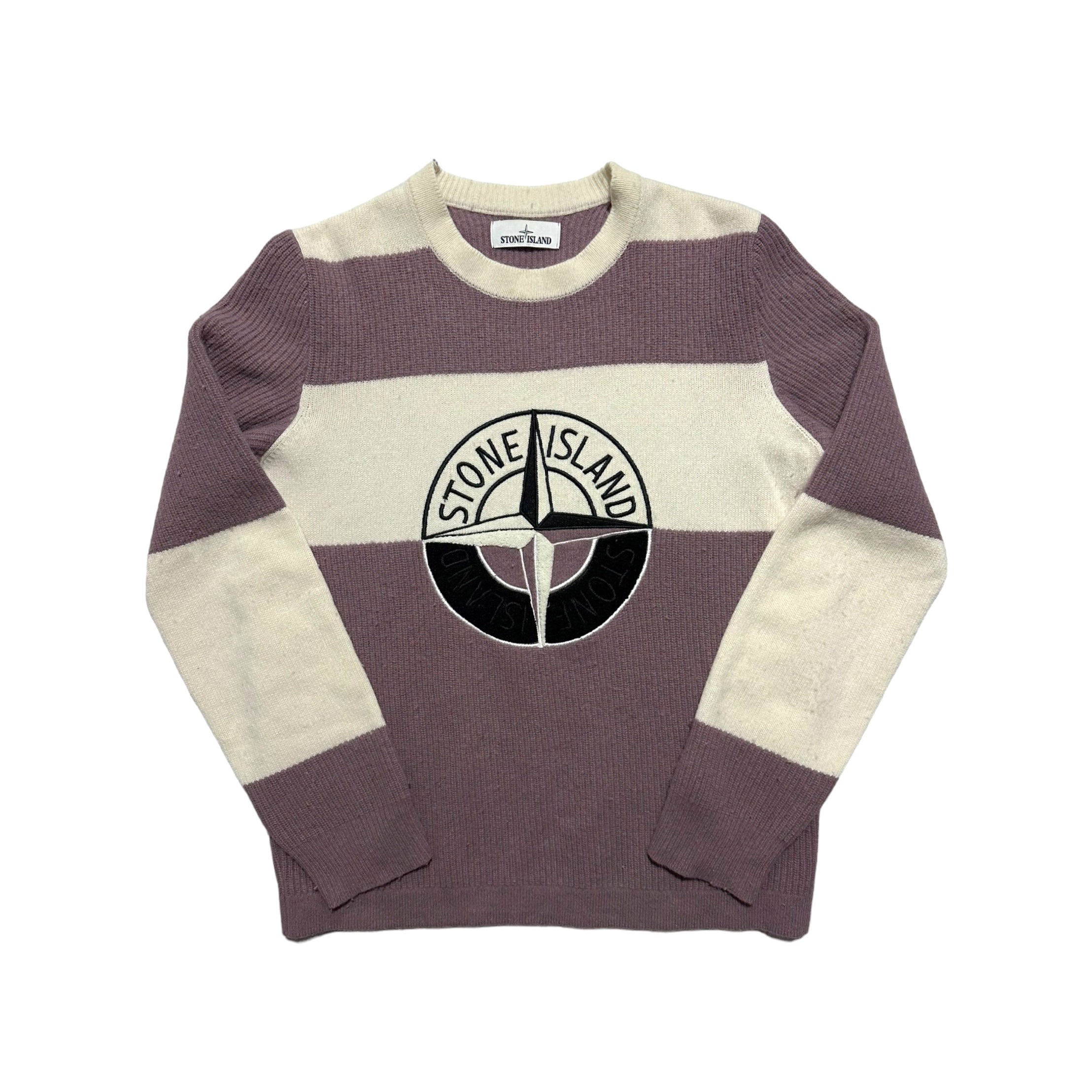 image of Stone Island Compass Logo Knit Pullover Jumper