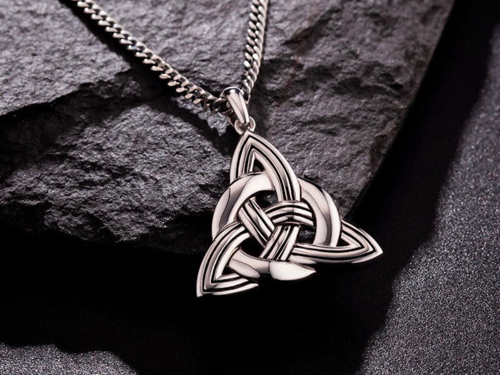 Silver Large Celtic Knot Pendant