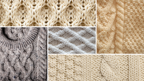 Aran knitting patterns, Irish sweater pattern