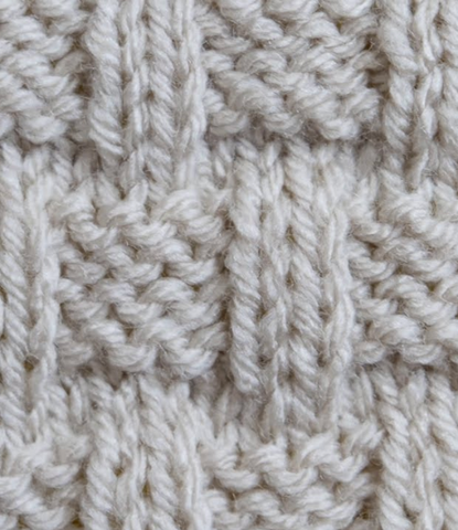 Aran Knitting - Basket Stitch