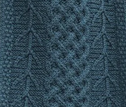 Aran Knitting - Tree of Life Stitch