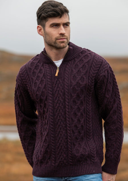 Mens Aran Sweaters | Made in Ireland | 100% Merino Wool – Skellig Gift ...