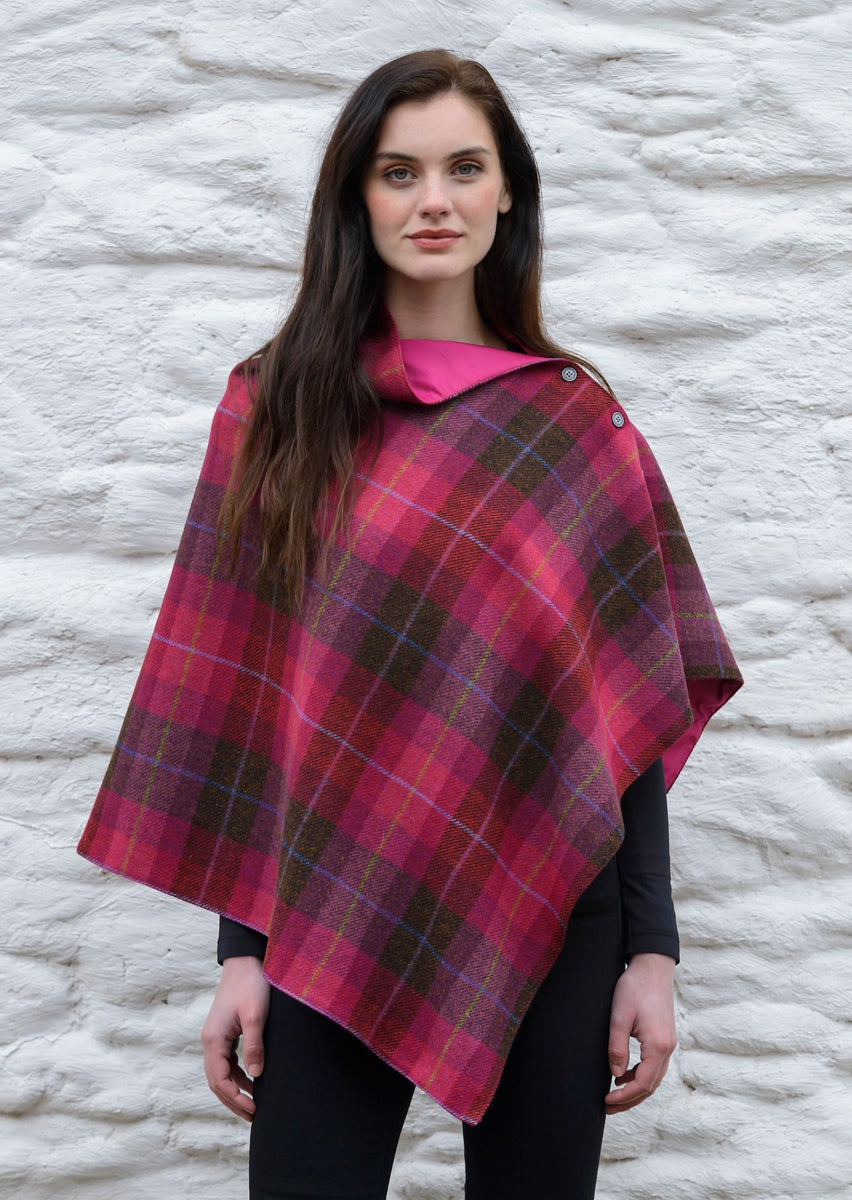 Mucros Pink Check Wrap - Skellig Gift Store Ireland