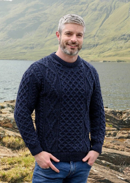 Mens Aran Sweaters | Made in Ireland | 100% Merino Wool – Skellig Gift ...