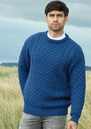 Mens Aran Sweaters | Made in Ireland | 100% Merino Wool – Skellig Gift ...