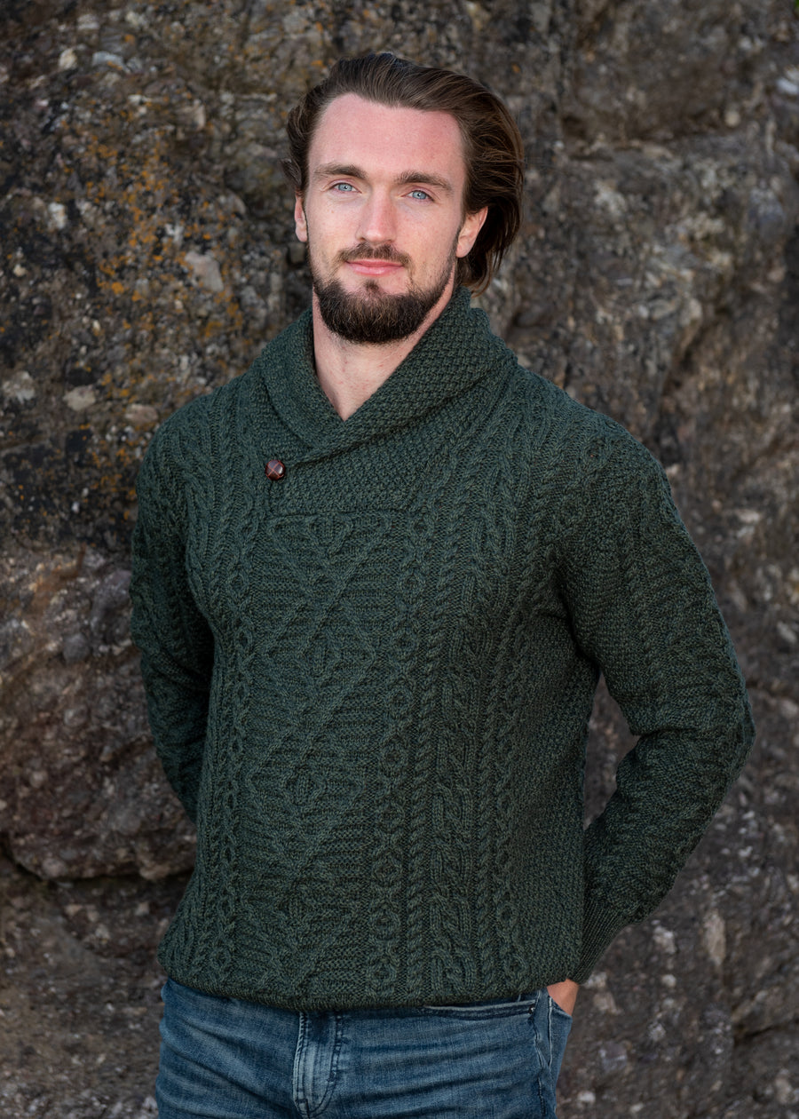 Mens Aran Sweaters | Made in Ireland | 100% Merino Wool – Skellig Gift ...