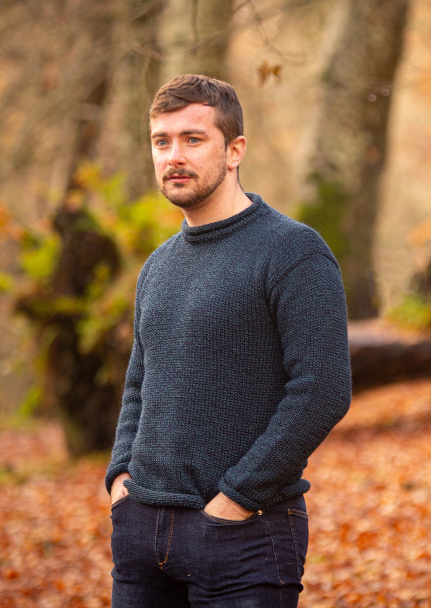 Donegal Wool - Roll Neck Sweater (4594) : Out of Ireland : Irish