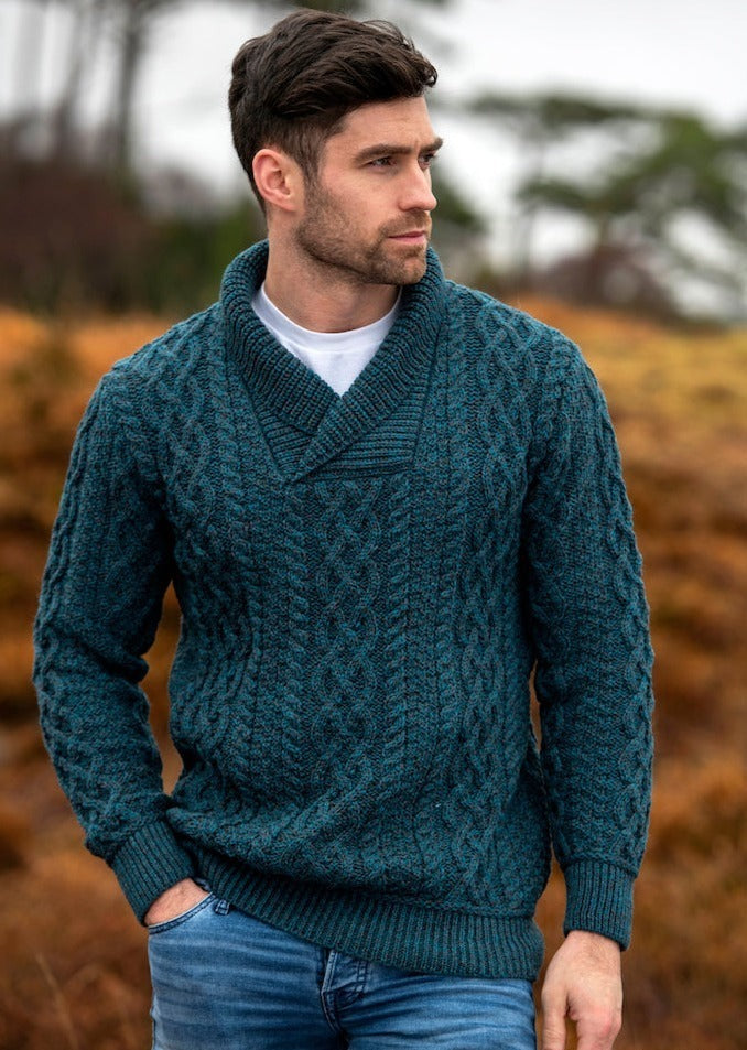 Mens Aran Sweaters | Made in Ireland | 100% Merino Wool – Skellig Gift ...