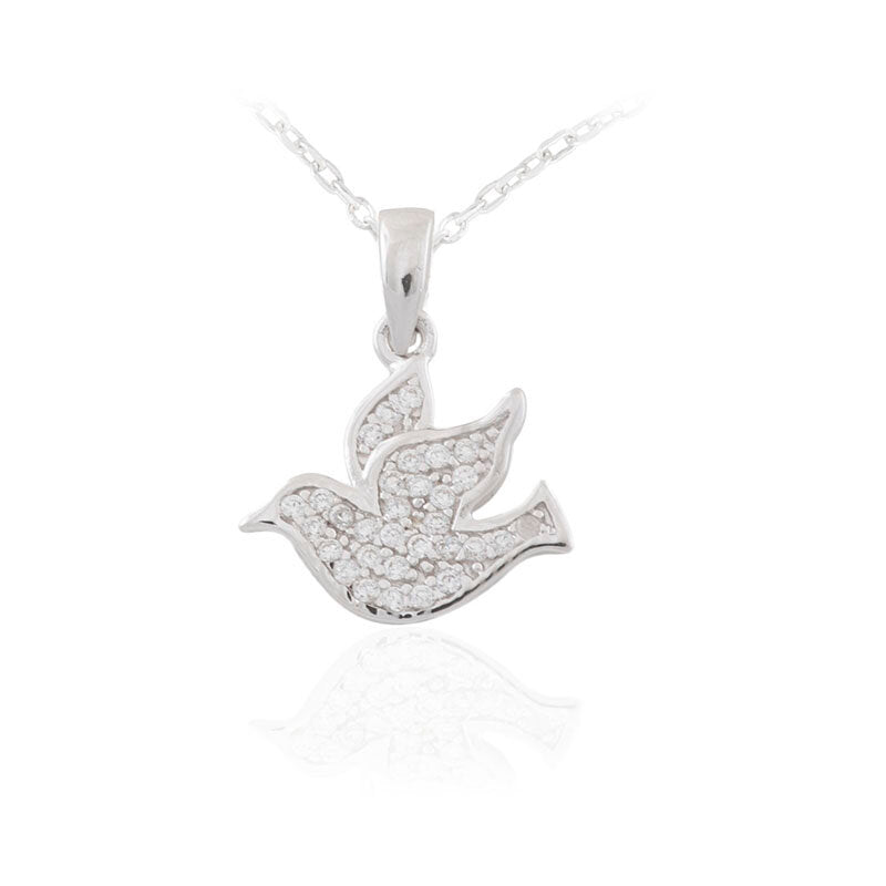 Sterling Silver Dove Necklace | Dove | Bird Pendants | Bird Necklaces