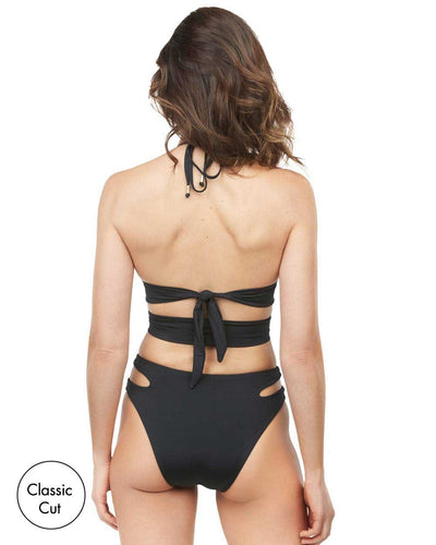 Envy Push Up® Rib Crop Top & Rib Belted High Waist Swimsuit Bottom