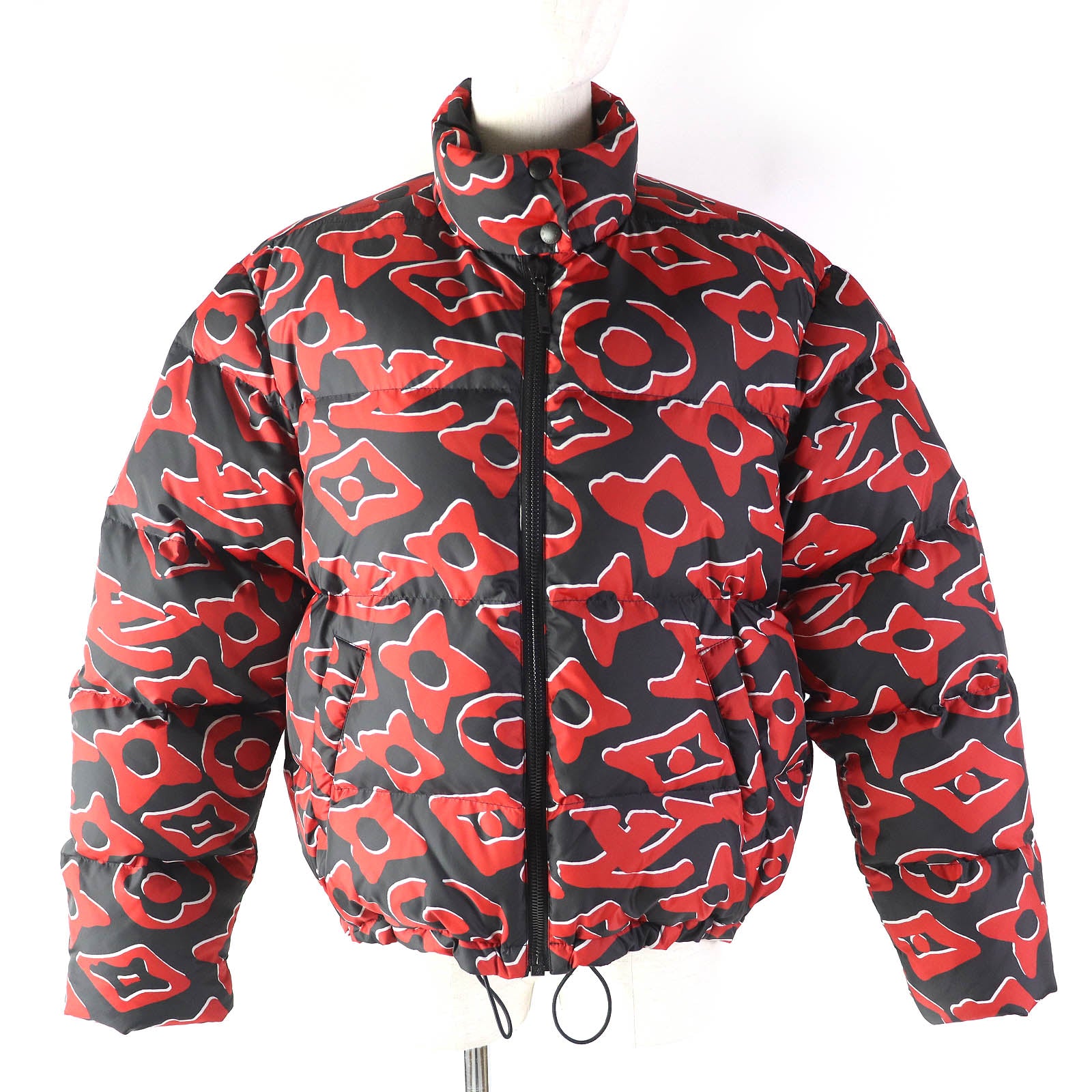 image of Louis Vuitton Urs Fischer Down Jacket Red Black 36