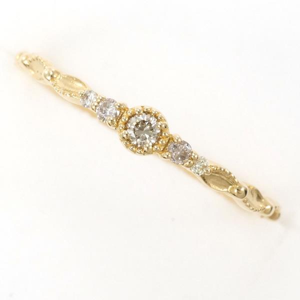 image of K14 Yellow Gold Diamond Ring 11 in Excellent Condition