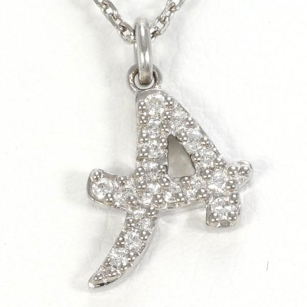 image of 4℃ K18 White Gold Diamond Necklace in Pristine Condition