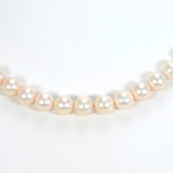 Image of K14 Yellow Gold Akoya Pearl Necklace 6.5-7mm in Pristine Condition