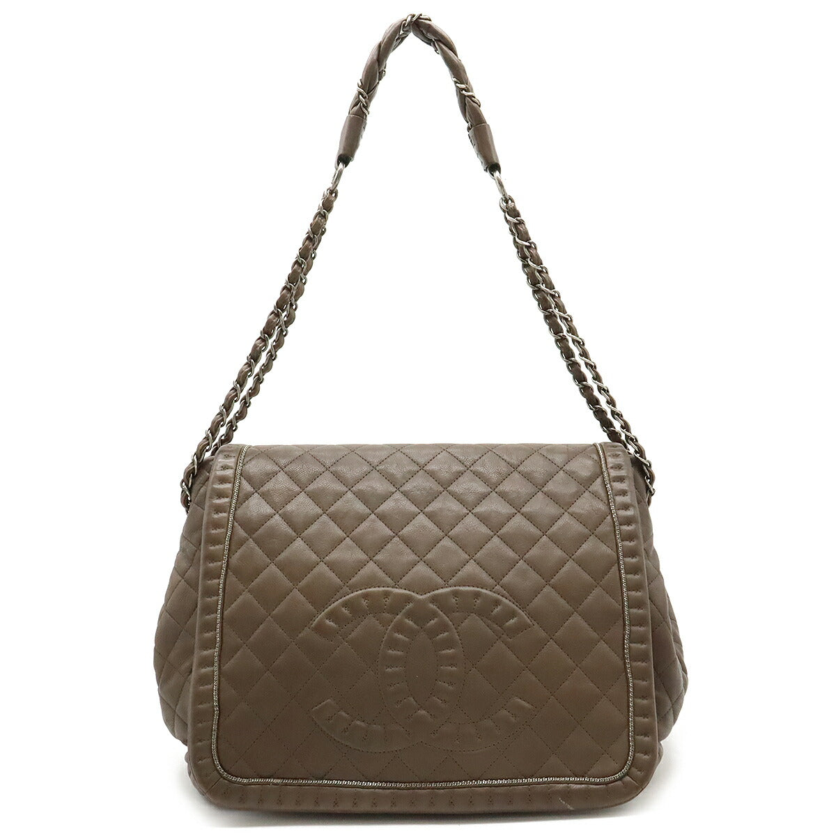 image of Chanel Leather Matelassé Shoulder Bag