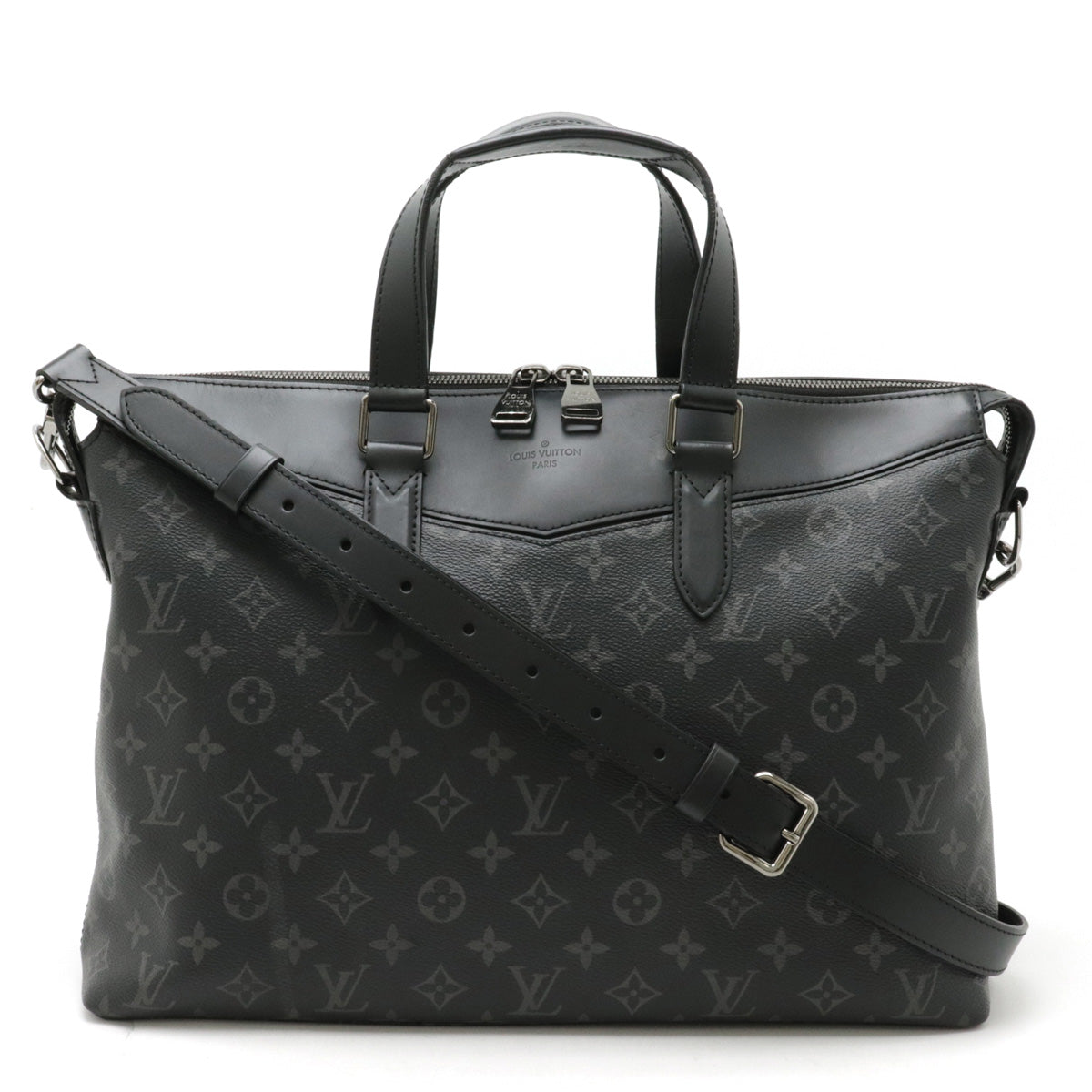 image of Louis Vuitton Monogram Eclipse Briefcase Explorer Business Bag M40566 in Very Good Condition