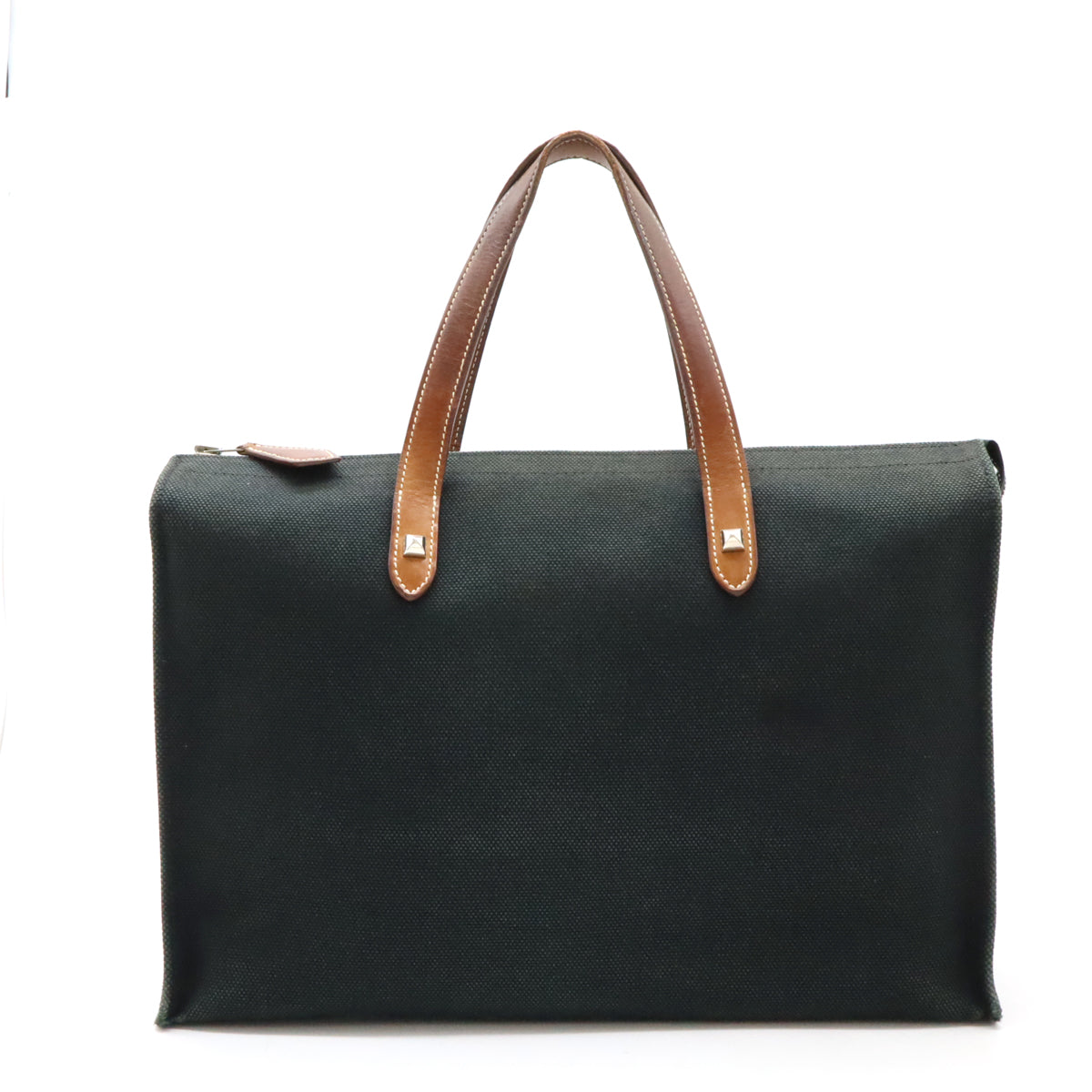 image of Hermes Canvas/Leather Cabas Mila PM Tote Bag in Good Condition