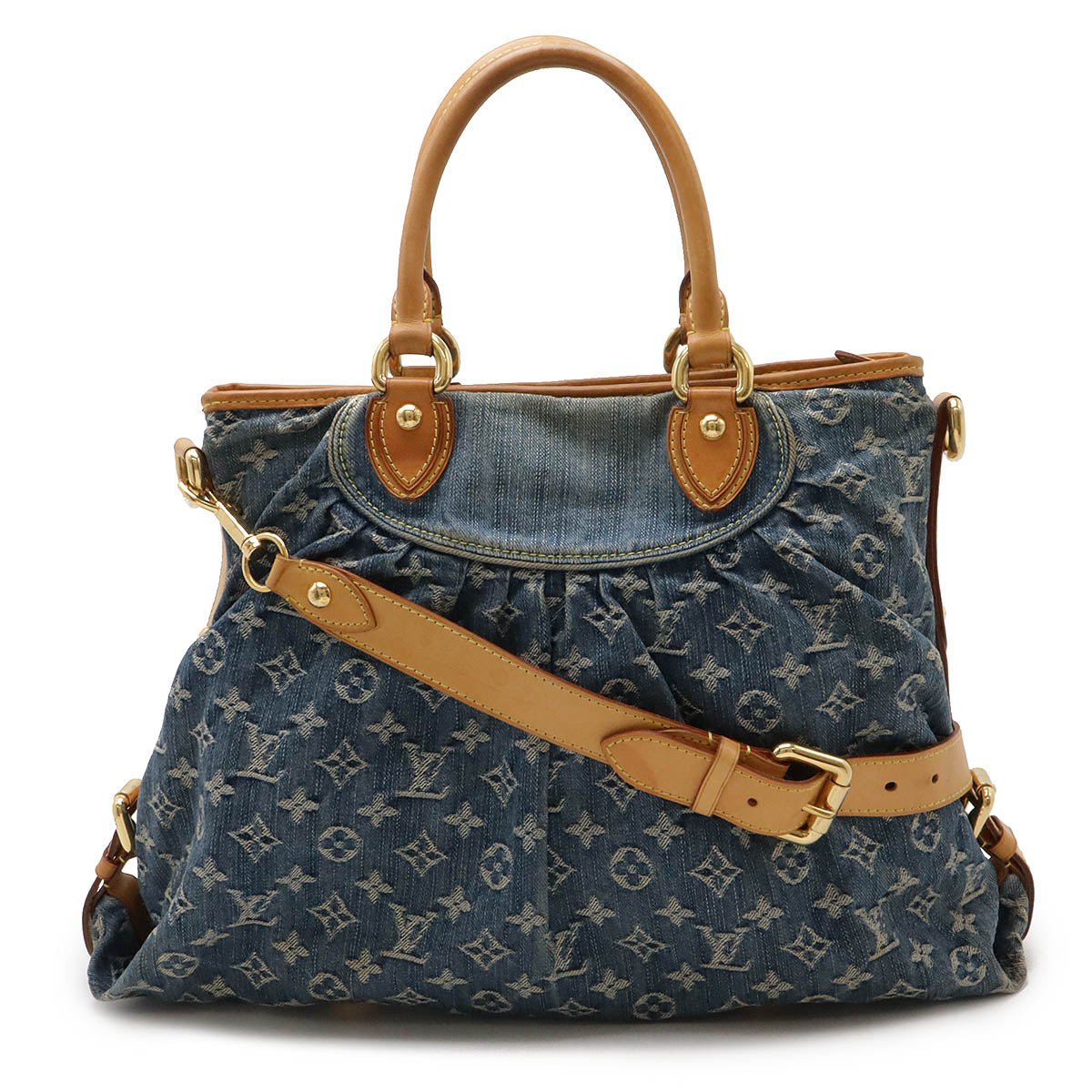 image of Louis Vuitton Monogram Denim Neo Cabby GM Tote Bag M95350 in Very Good Condition