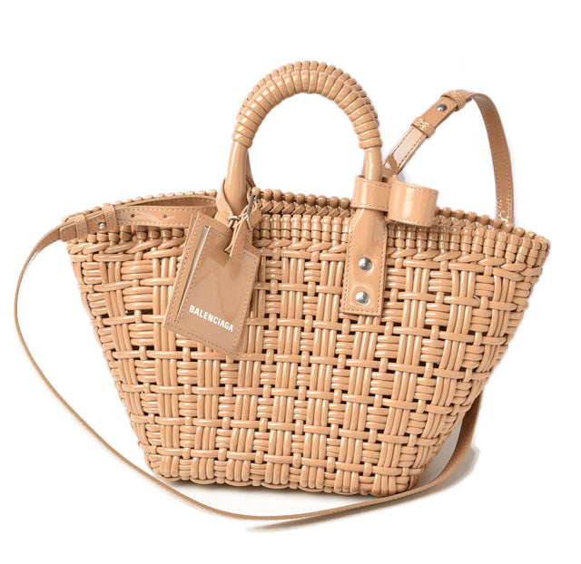 image of Balenciaga Basket Bag Bistro XS Beige 671342 in Pristine Condition