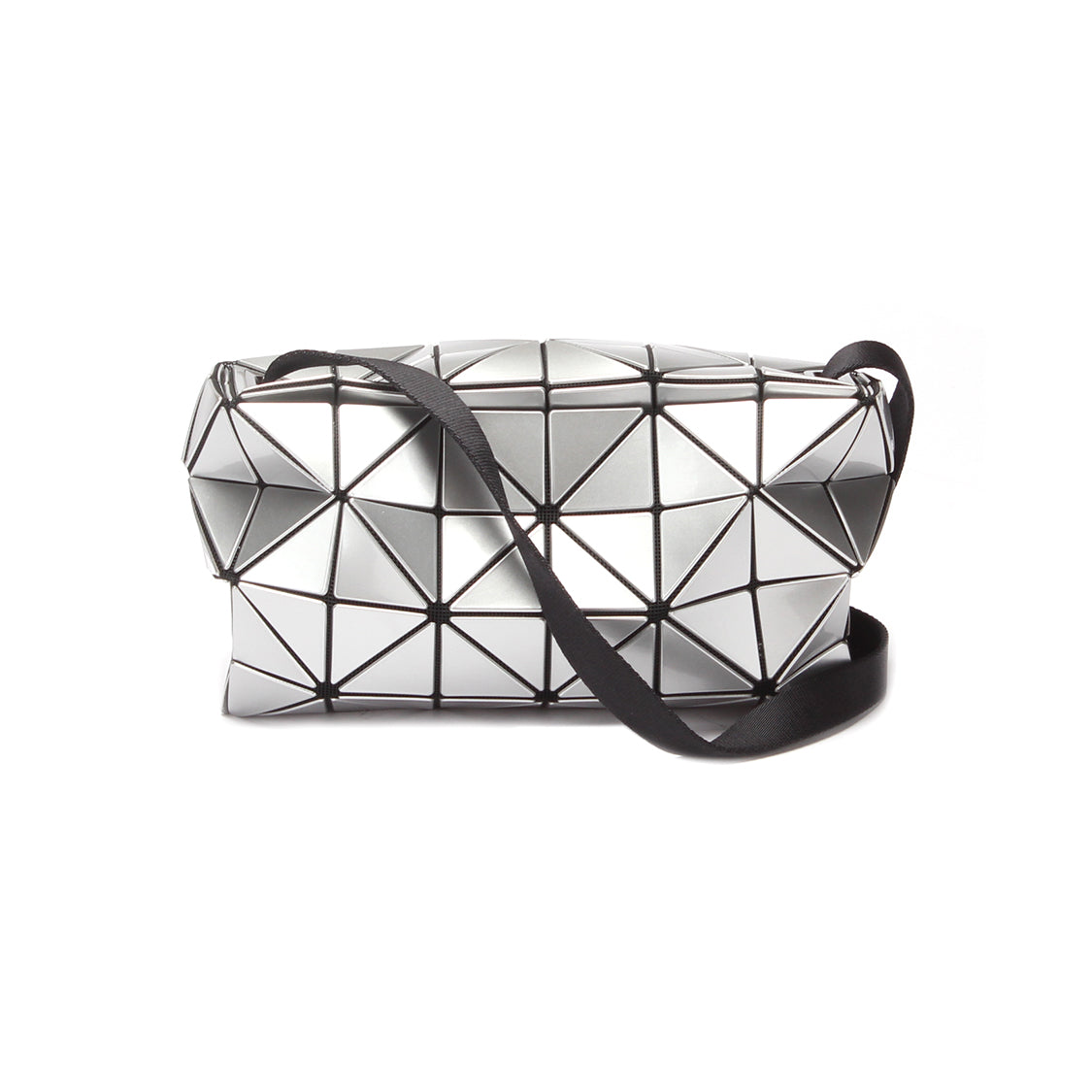 Image of Issey Miyake Bao Bao Silver Carton Crossbody Bag Plastic Crossbody Bag in Great Condition