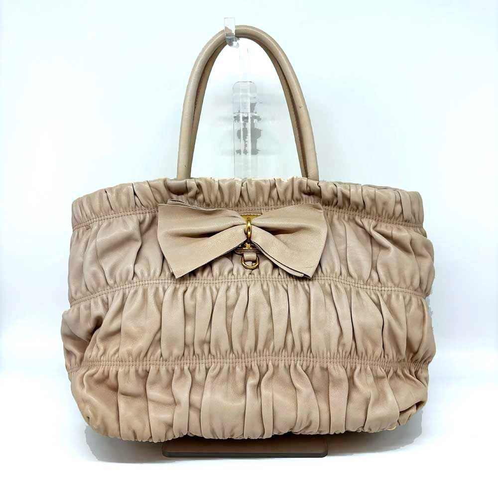 Image of Prada Nappa Leather 2-Way Handbag in Very Good Condition