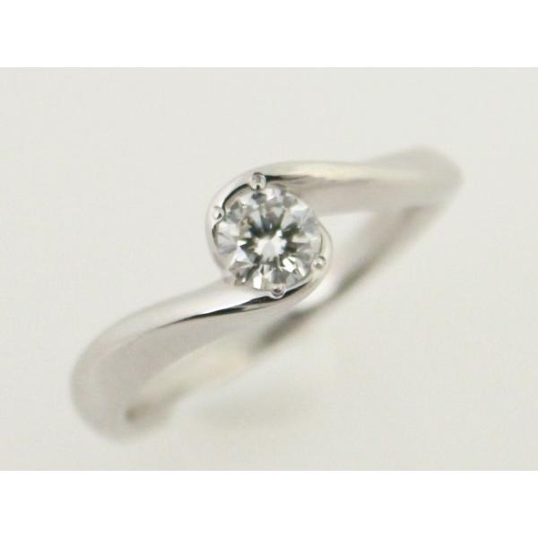 image of 4℃ Ladies Diamond Ring, Size 6, PT950 Platinum, 0.173ct [Pre-owned] in Great Condition