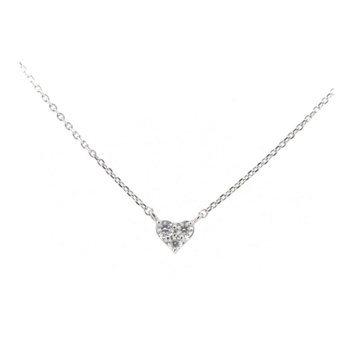 image of Vendome Aoyama Diamond Necklace 0.10ct K18WG White Gold in Great Condition