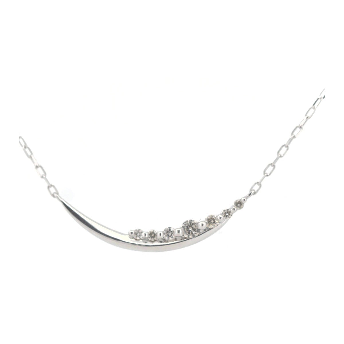 image of Pre-owned 4℃ Diamond Necklace K18WG White Gold in Great Condition