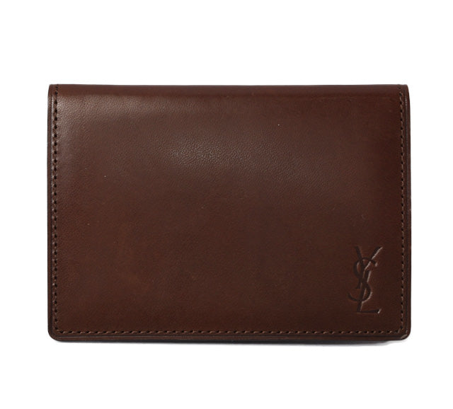 image of Yves Saint Laurent Leather Card Case/Pass Case in Excellent Condition