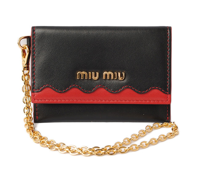 Image of Miu Miu Soft Calf Coin/Card Case 5MC010 in Pristine Condition