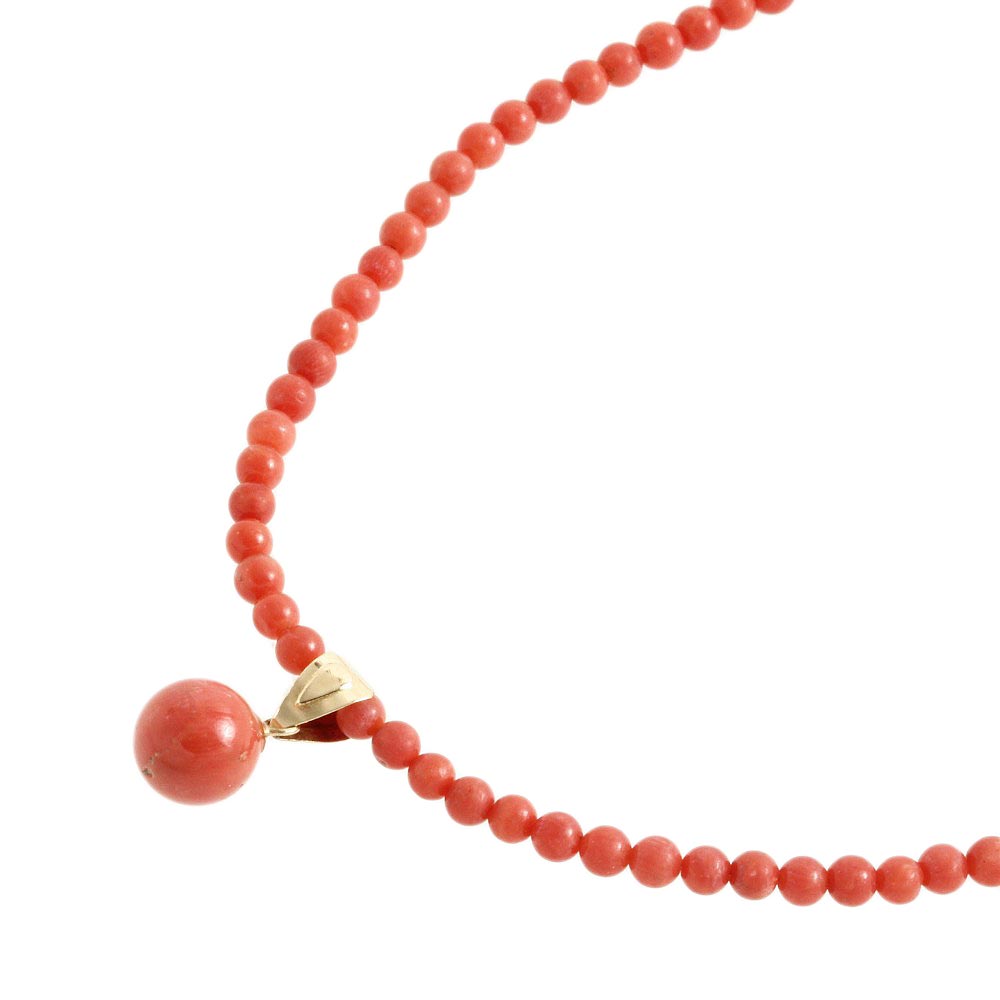 image of K18YG Coral Necklace