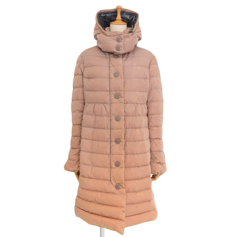 image of Moncler Down Jacket Pink Beige Nylon