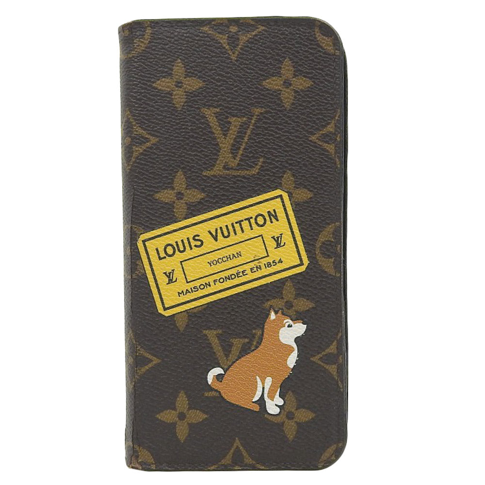 Image of Louis Vuitton Monogram Folio Dog iPhone8 Case in Very Good Condition