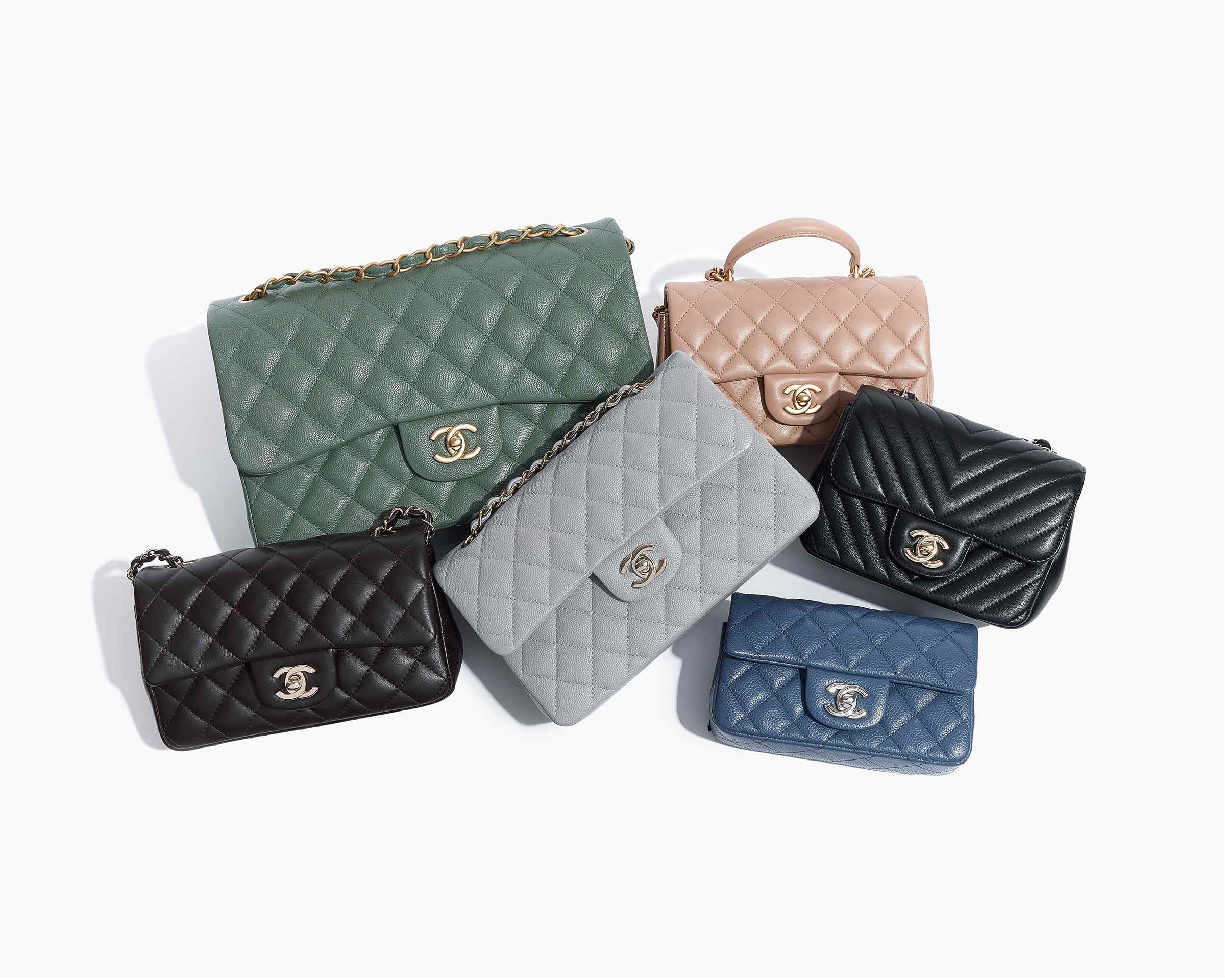 Classic Style Genuine Leather Twist Lock Bag Quilted Elegant -  Hong  Kong