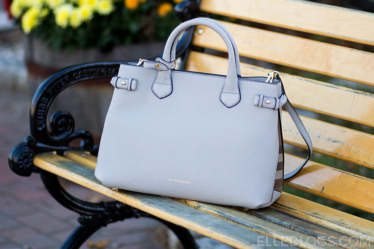 Leather Shoulder Bag With Metal Charm by Burberry in Green color