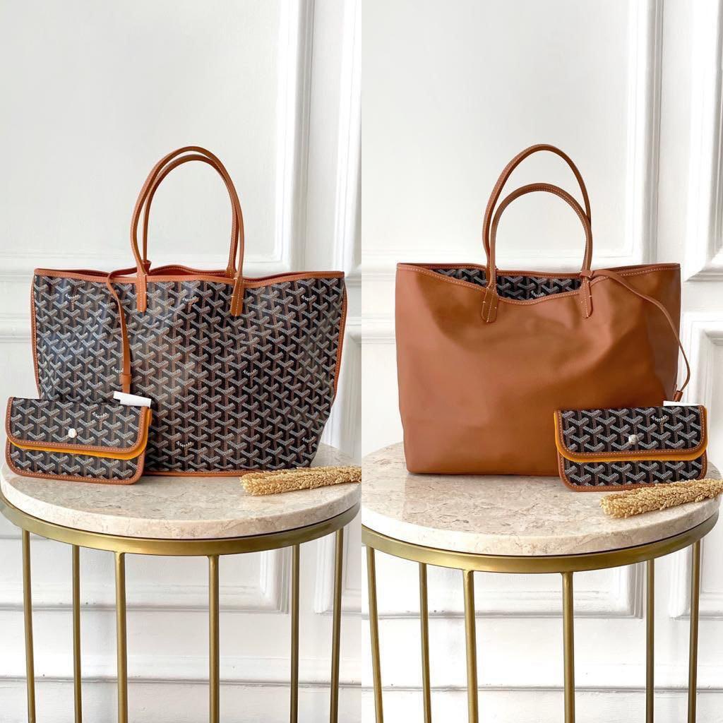 FWRD Renew Goyard Anjou PM Tote Bag in White