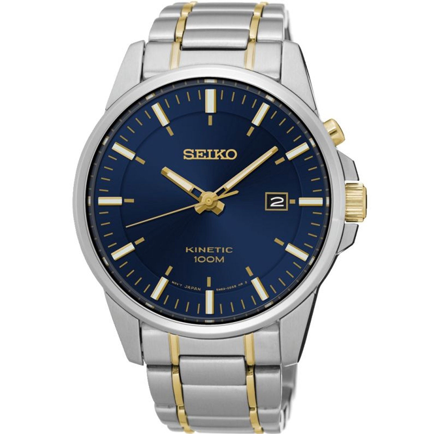 Seiko PROSPEX Men's Two Tone Kinetic Watch SKA737P1 – Hemstock's Jewellers