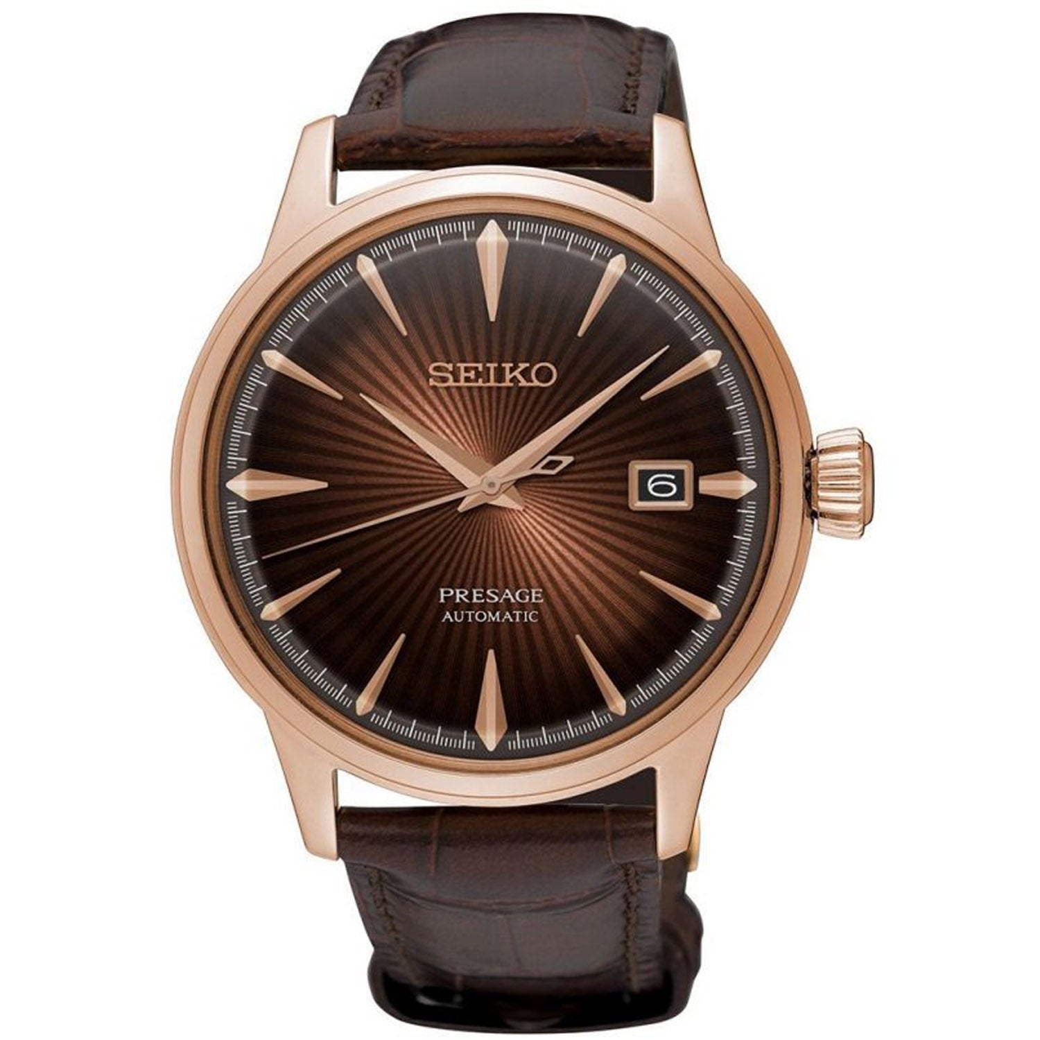 Seiko Men's Presage Cocktail Time Rose Gold Plated Watch SRPB46J1 –  Hemstock's Jewellers