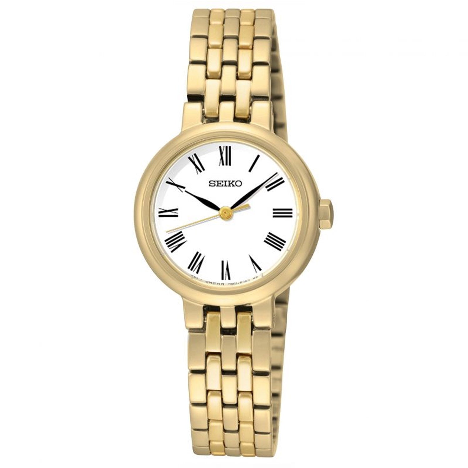 Seiko Ladies Gold Plated Bracelet Watch SRZ464P1 – Hemstock's Jewellers