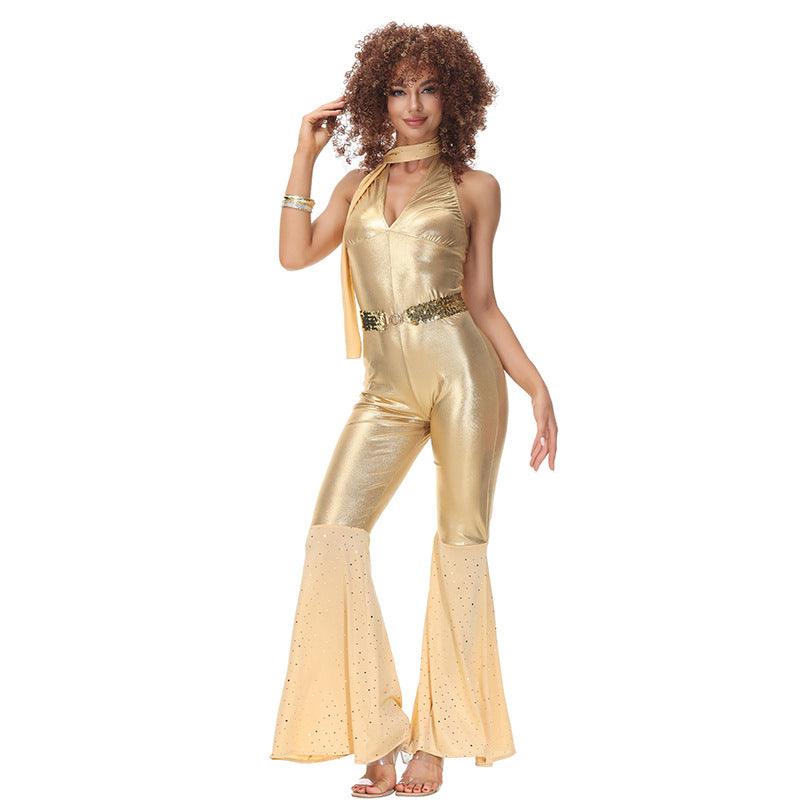 Gold Foxxy Cleopatra Costume Austin Powers Halloween Female Costume