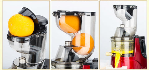 OverTwice Slow Masticating Juicer Cold Press Juice Extractor Apple Orange  Citrus Juicer Machine with Wide Chute Quiet Motor for Fruit Vegetables 